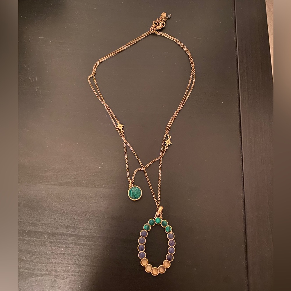 Lucky Brand layered gold necklace